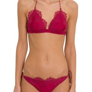 NWT Oseree Burgundy Bikini Set